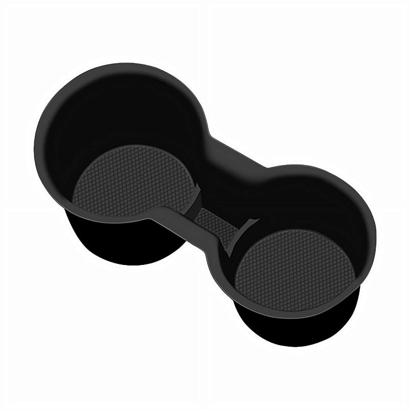 Black Not Slip Silicone Cup Bracket Center Console Silicone Cup Bracket Adjustable Cup Bracket - Image 1